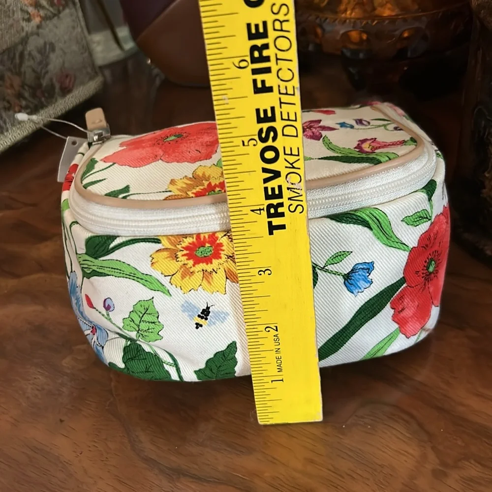 TALBOTS Floral Cosmetic Case